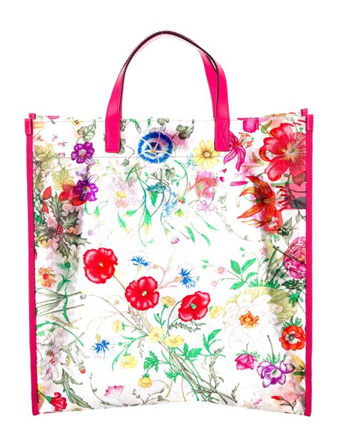 gucci bag with flower print|gucci tote bags for sale.